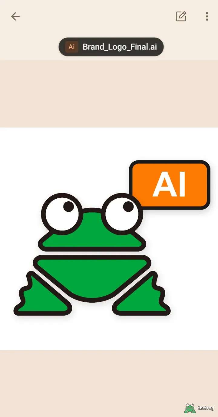 File name chip showing Brand_Logo_Final.ai above the artwork